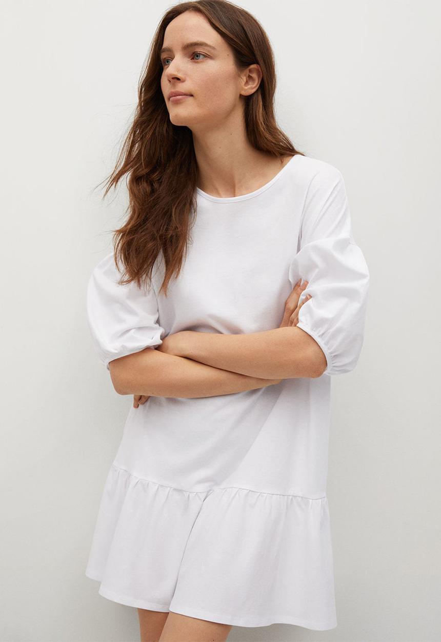 MANGO - Dress dailin - white