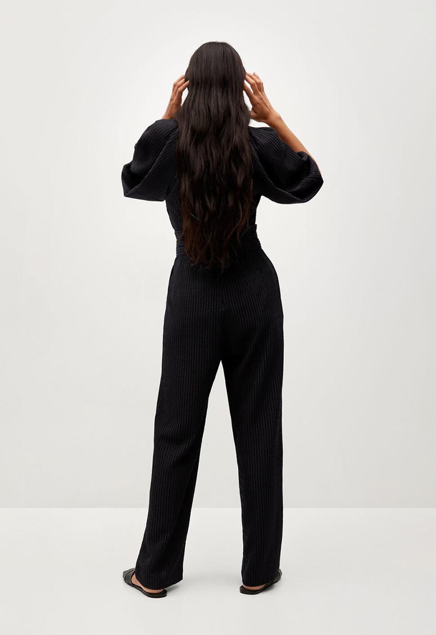MANGO - One-piece suit moon - black