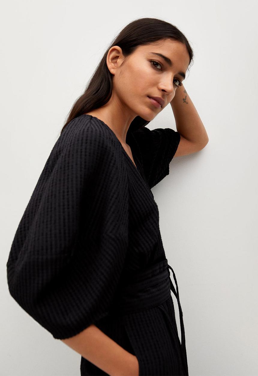 MANGO - One-piece suit moon - black
