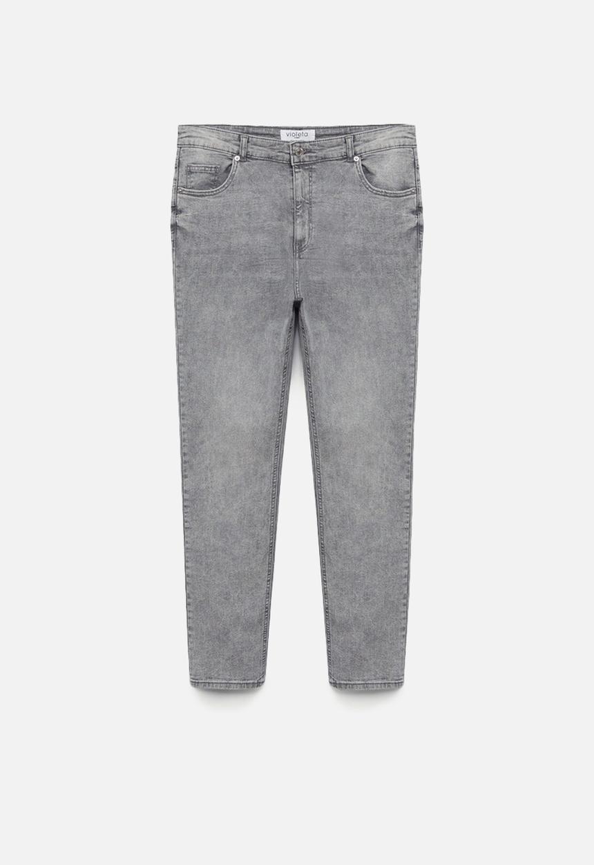 Violeta by Mango - Plus jeans lilly - grey