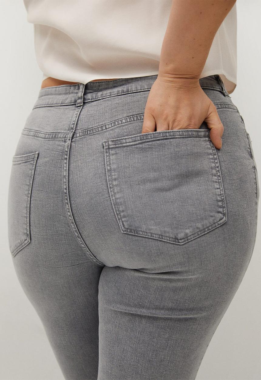 Violeta by Mango - Plus jeans lilly - grey