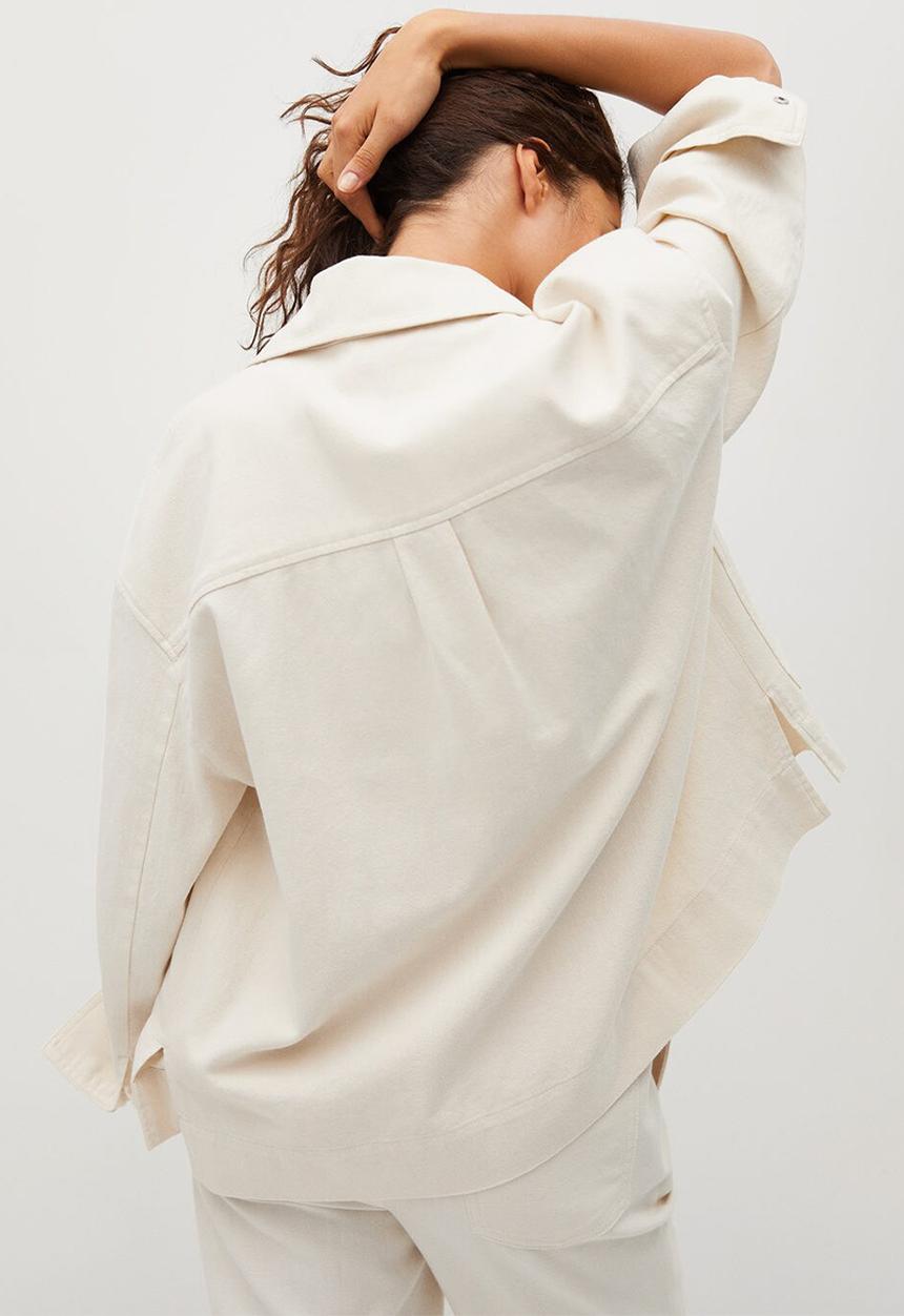 MANGO - Jacket spring - light beige