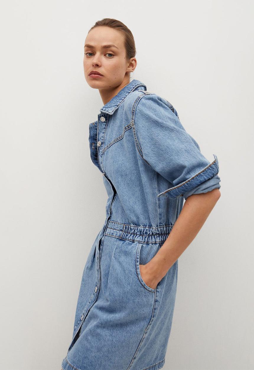 MANGO - Dress luna - blue