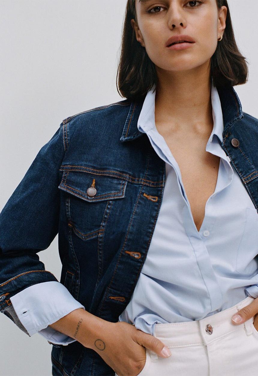 Violeta by Mango - Plus jacket sarah - dark blue 