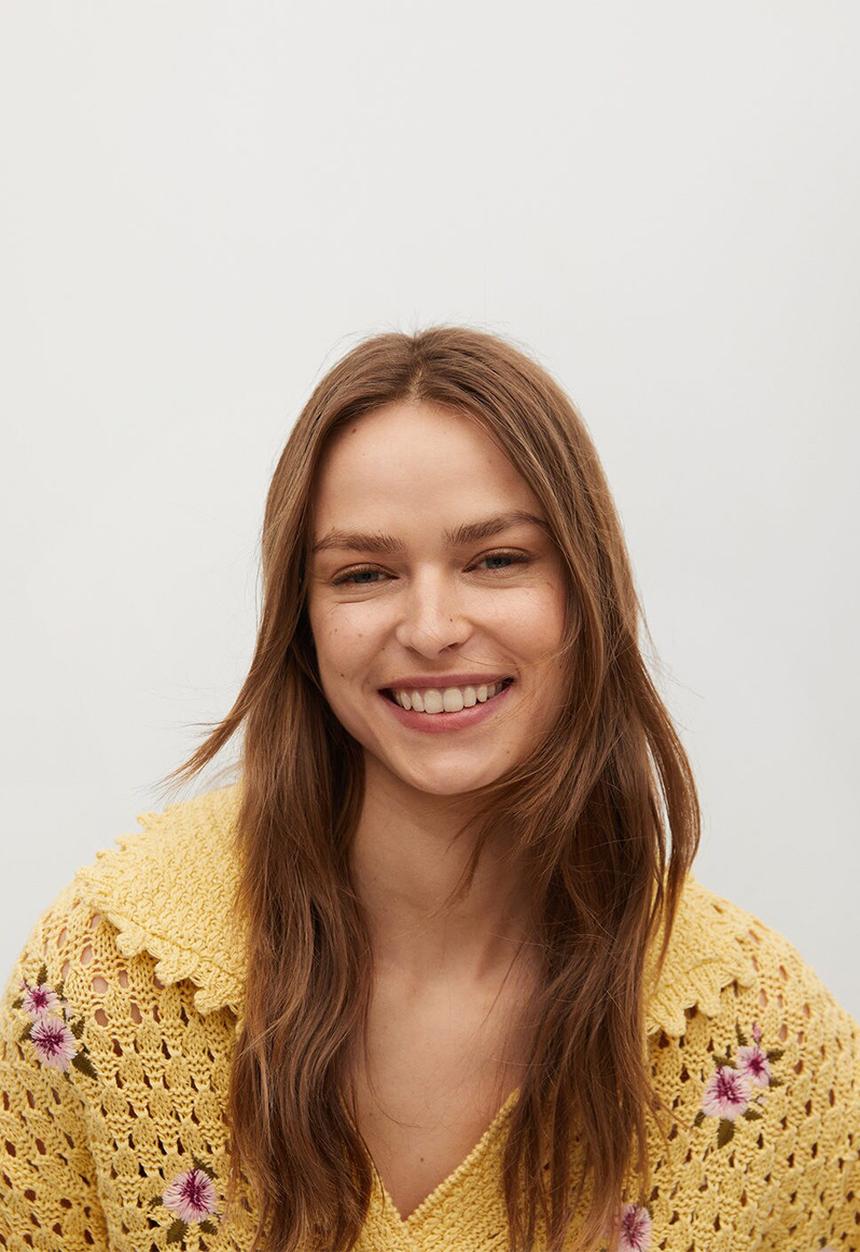 MANGO - Polo tshirt lorea - yellow