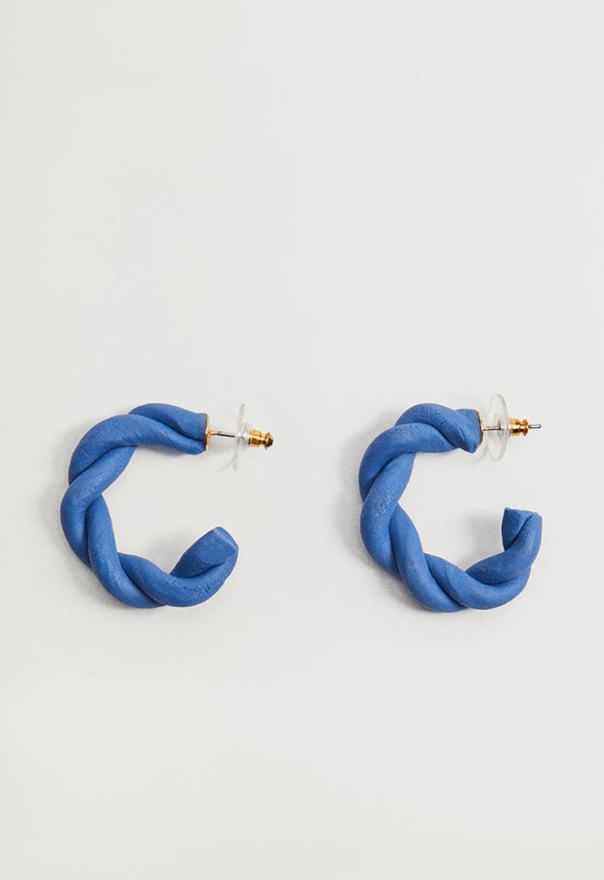 MANGO - Taron earrings - blue
