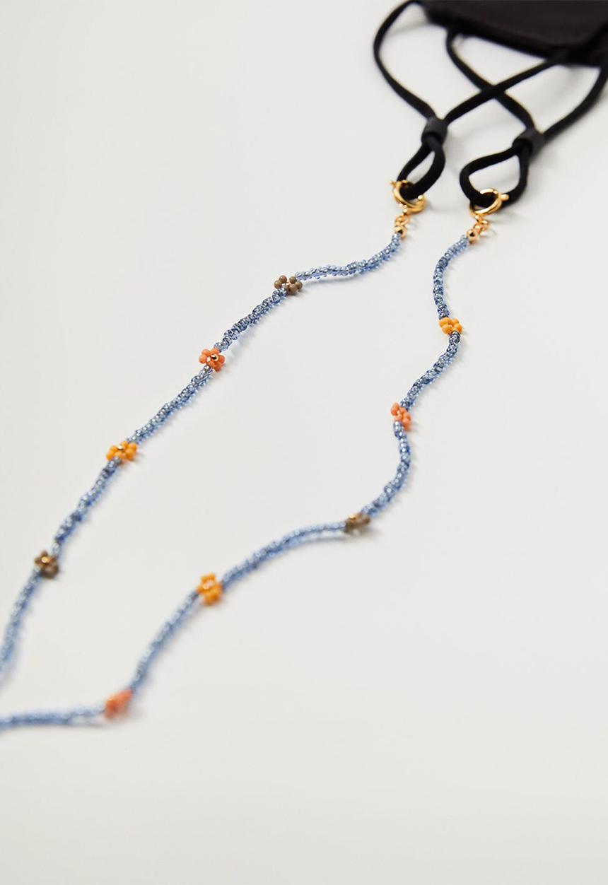 MANGO - Sarabi mask necklace - gold