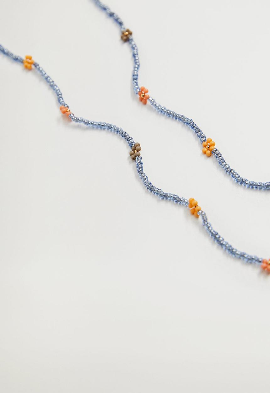 MANGO - Sarabi mask necklace - gold