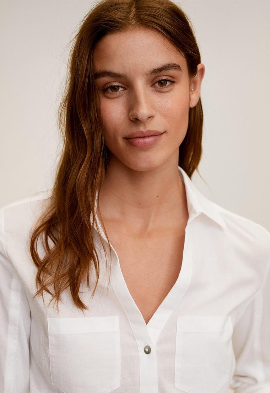 MANGO - Shirt planita7-n - white