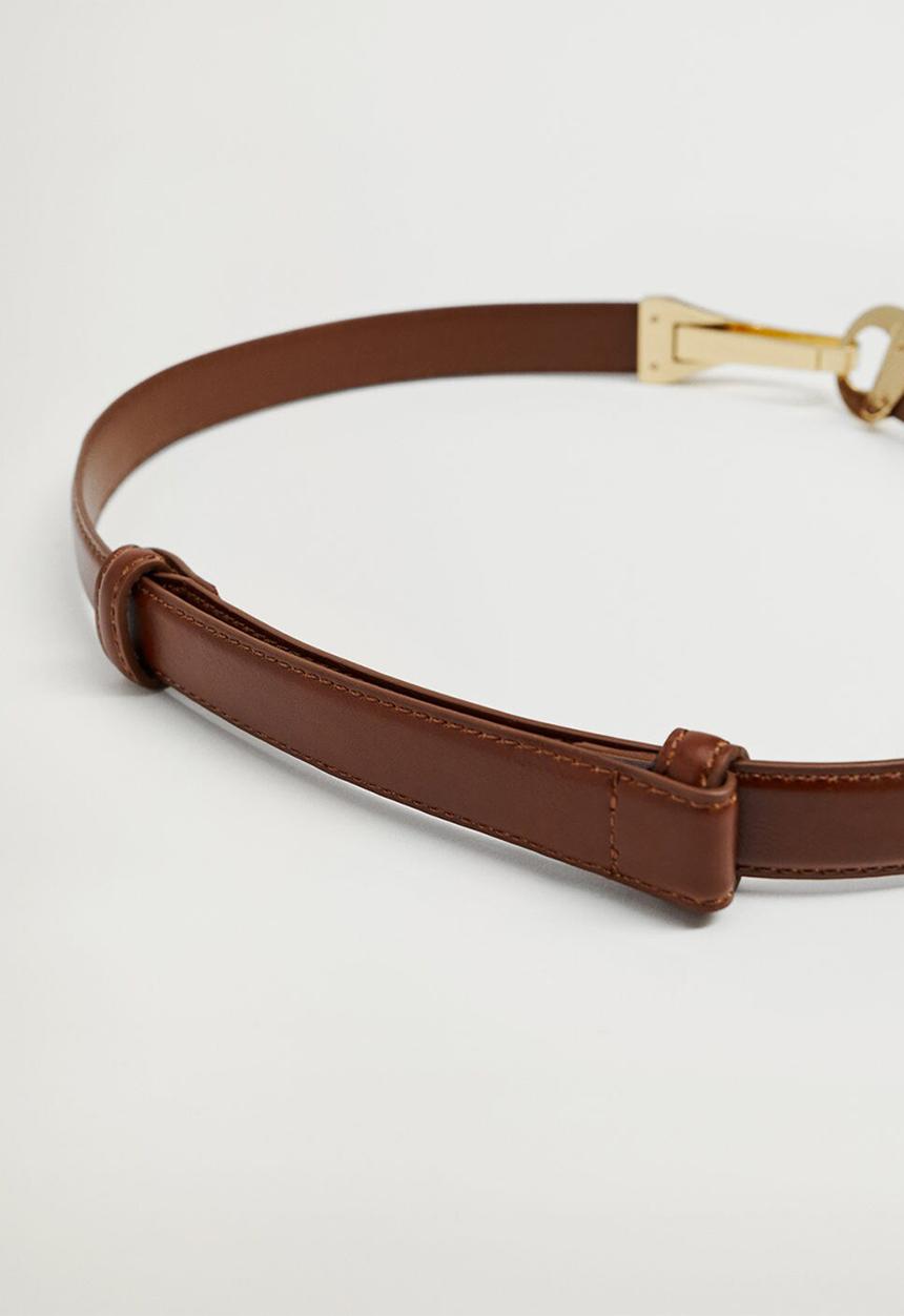 MANGO - Belt amy - tan