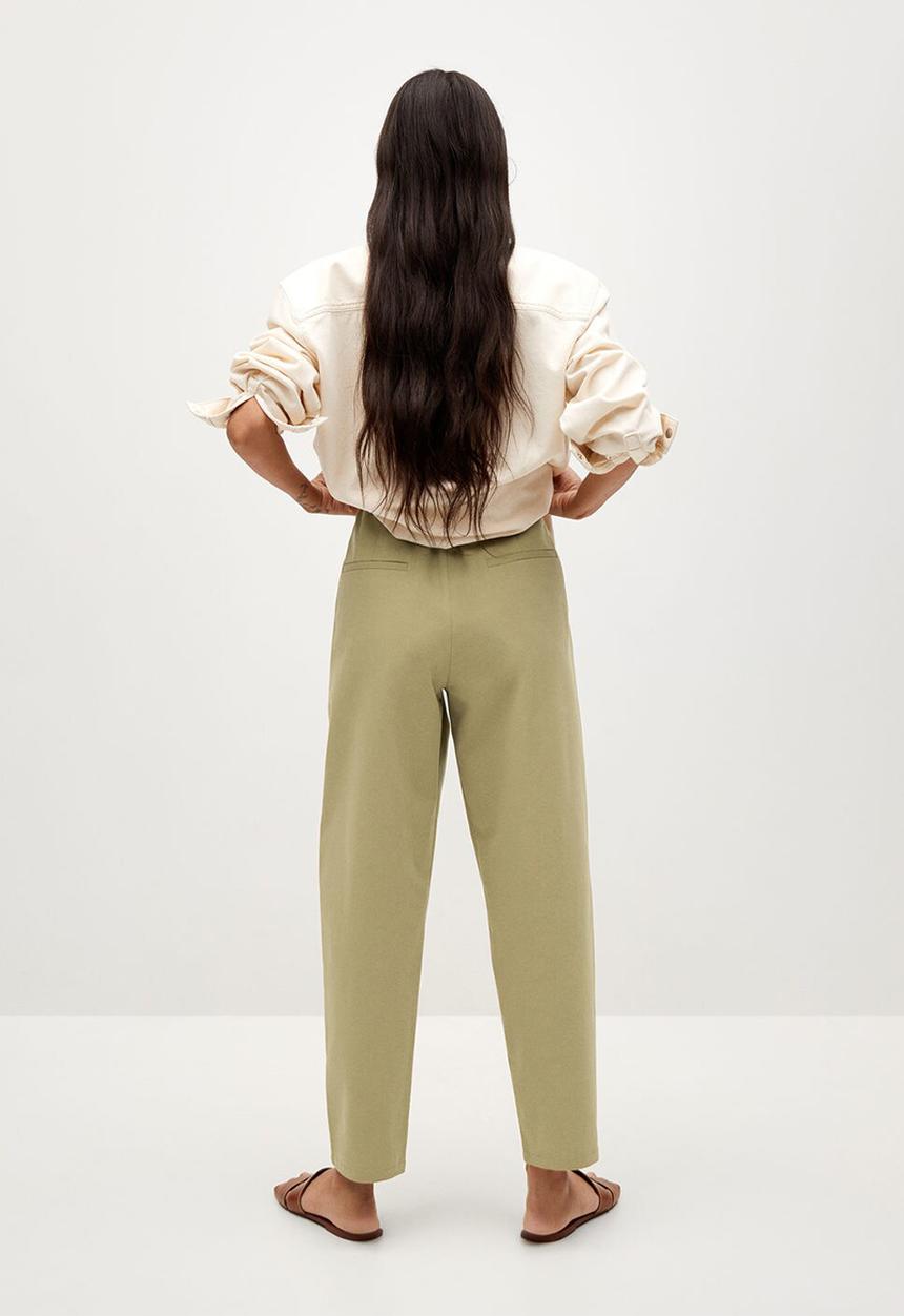 MANGO - Trousers mint - sand