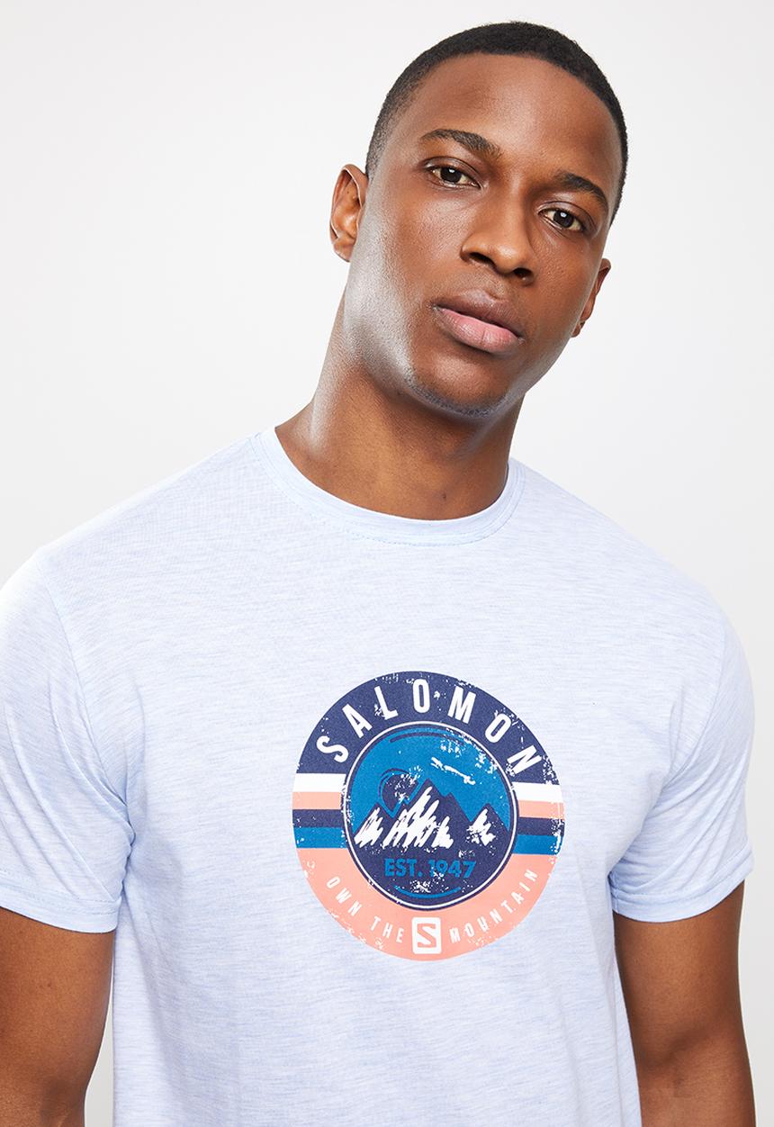 Salomon - Stamp short sleeve tee - light blue
