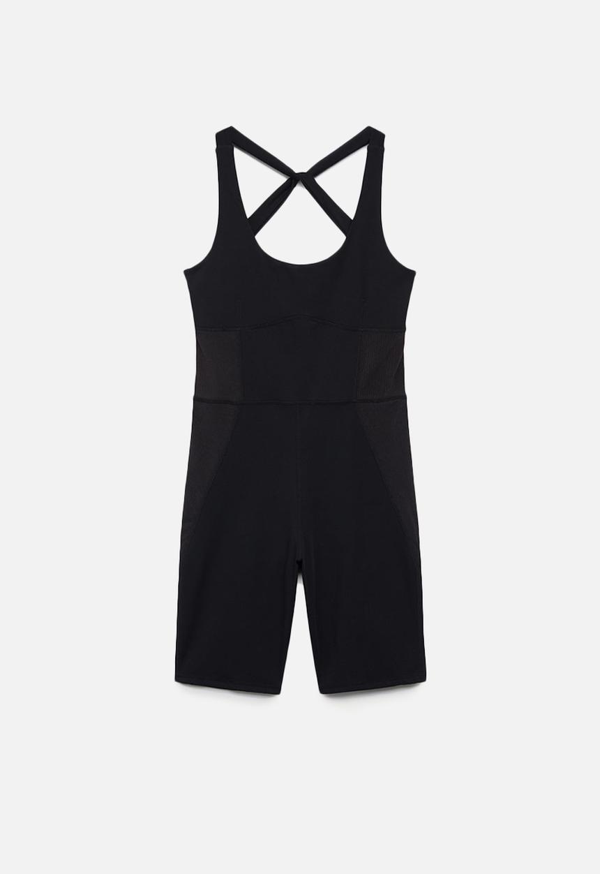 MANGO - Playsuit chiara - black