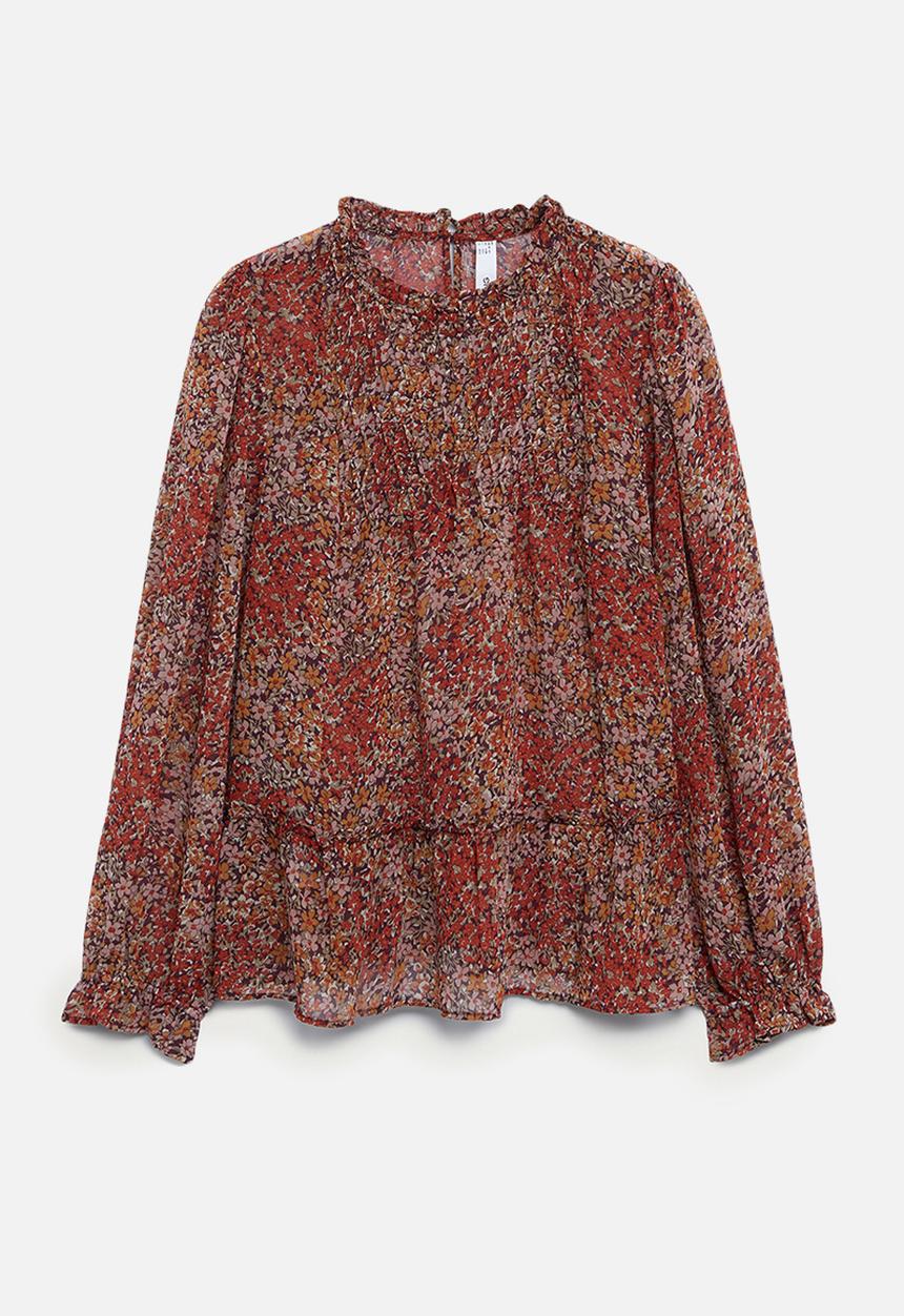 MANGO - Blouse nuria - rust
