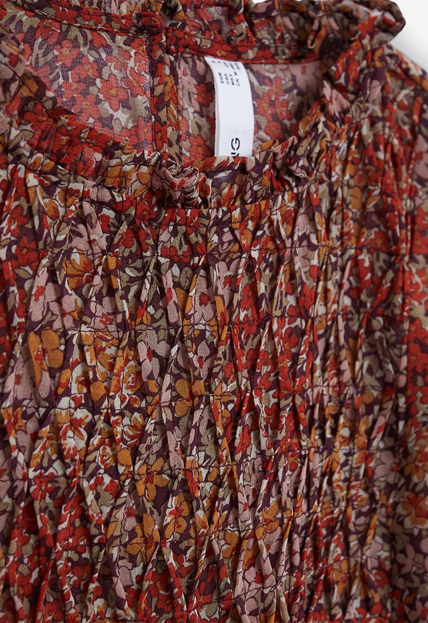 MANGO - Blouse nuria - rust
