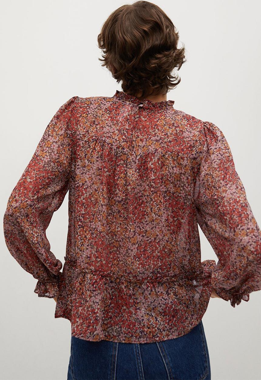 MANGO - Blouse nuria - rust