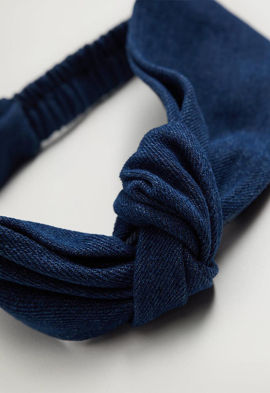 MANGO - Denim headband - blue