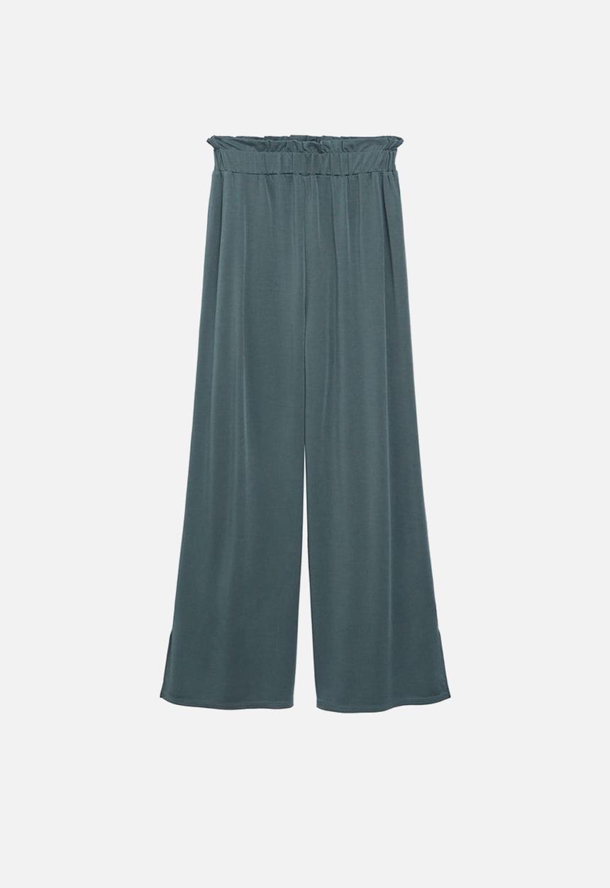 MANGO - Trousers goli - medium green