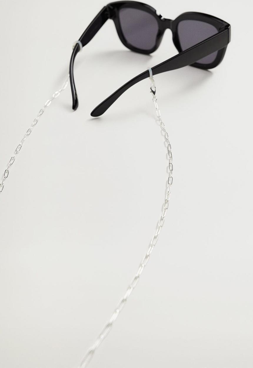 MANGO - Dug sunglass necklace - silver