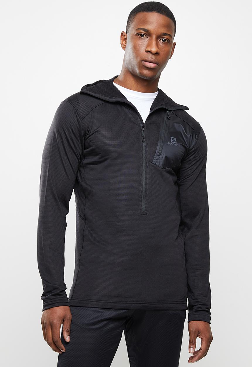 Salomon - Grid hz hoodie - black