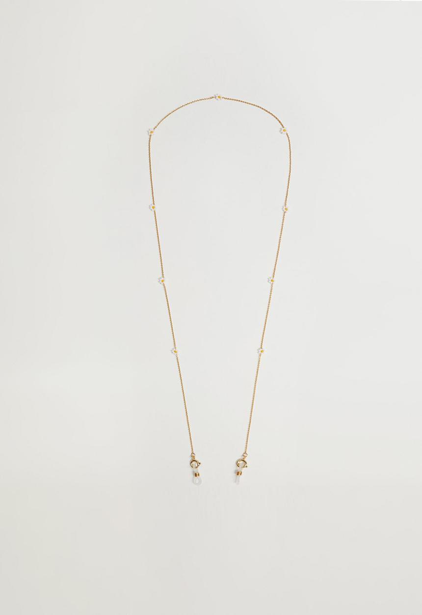 MANGO - Darla sunglass & mask necklace - gold