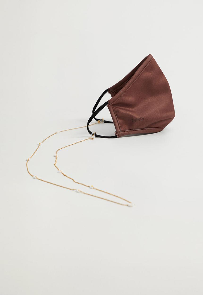MANGO - Darla sunglass & mask necklace - gold