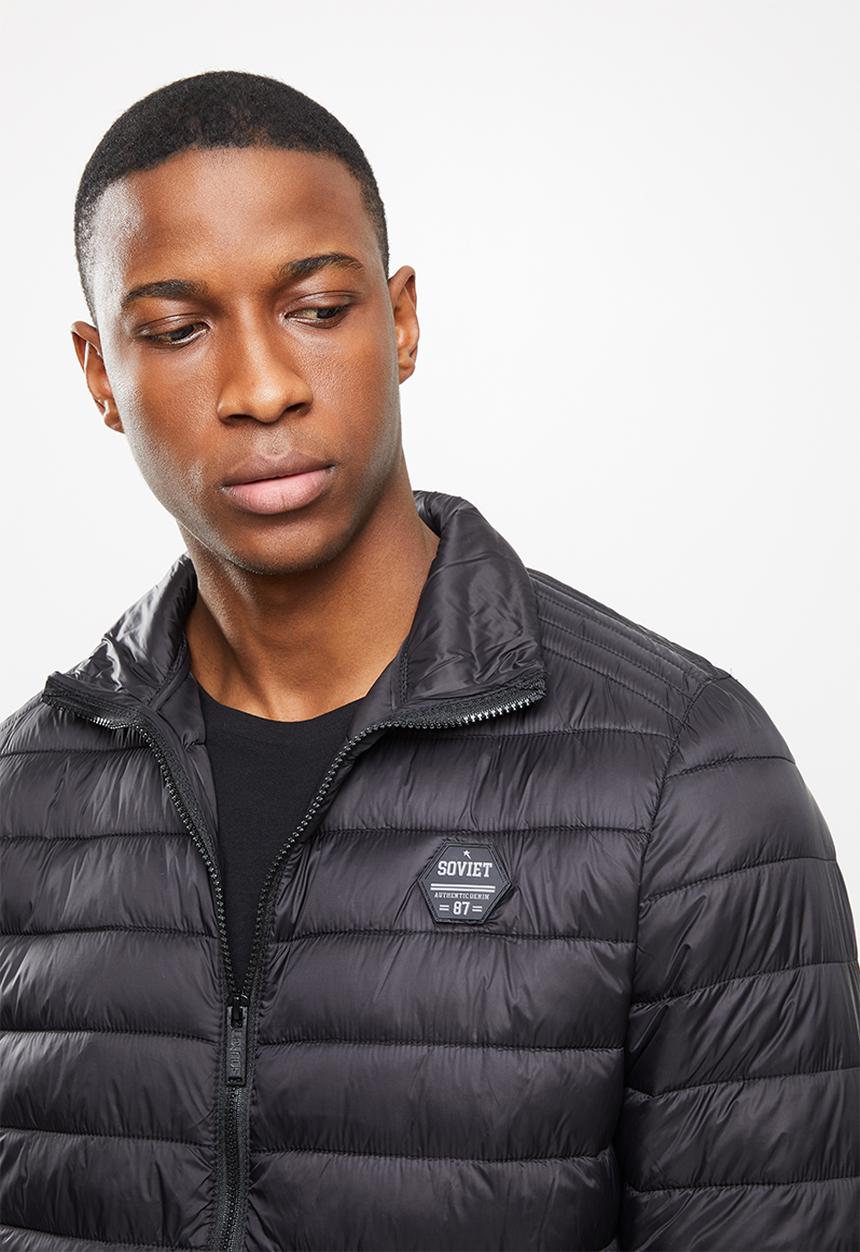 SOVIET - Romeo quilted puffer jacket - black