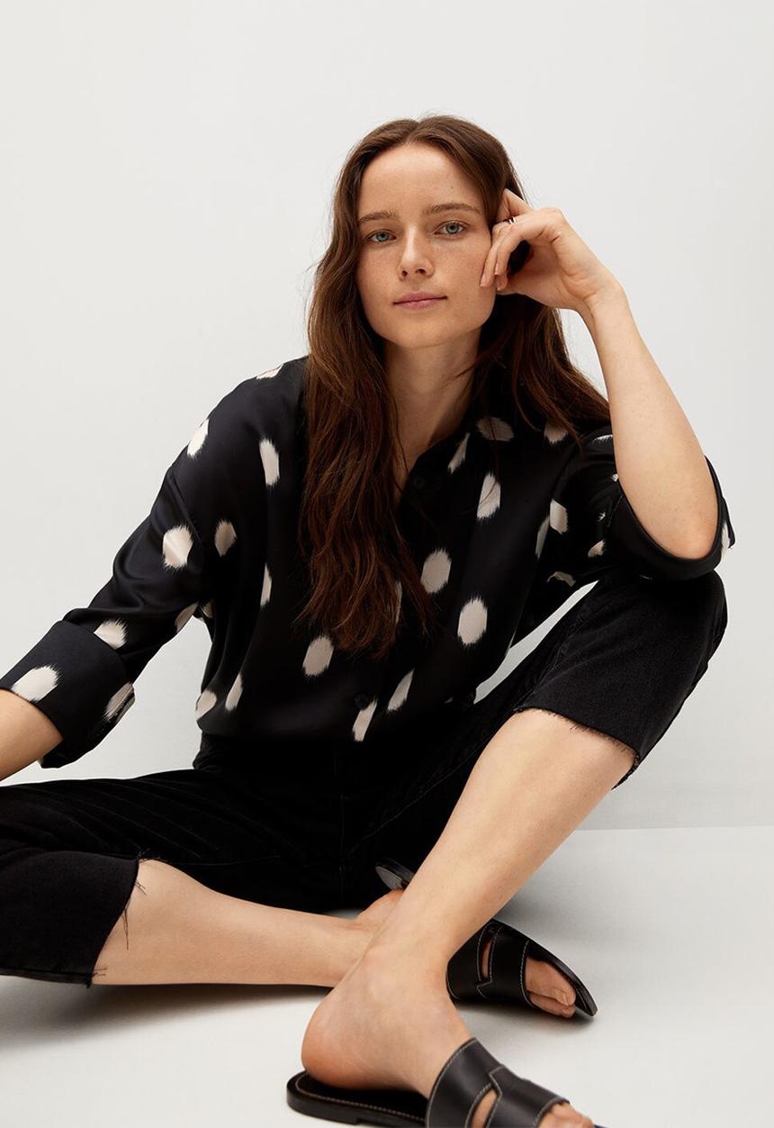 MANGO - Dress tuku - black