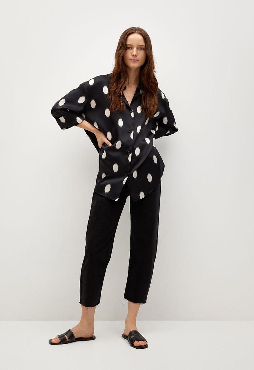 MANGO - Dress tuku - black