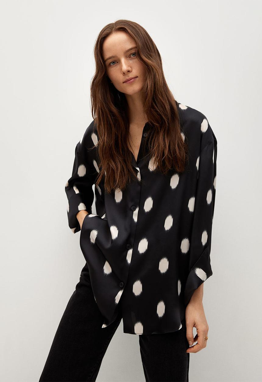 MANGO - Dress tuku - black