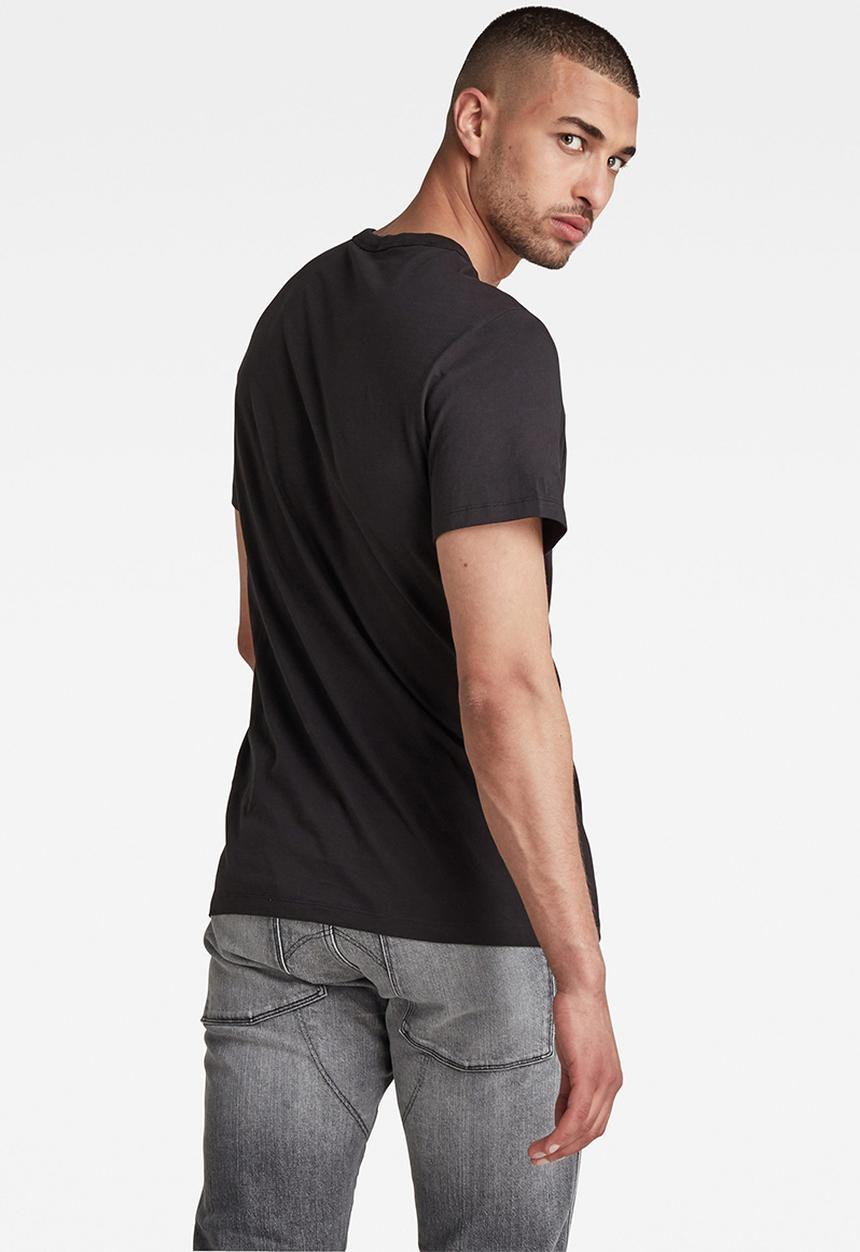 G-STAR - G-star r t short sleeve - black