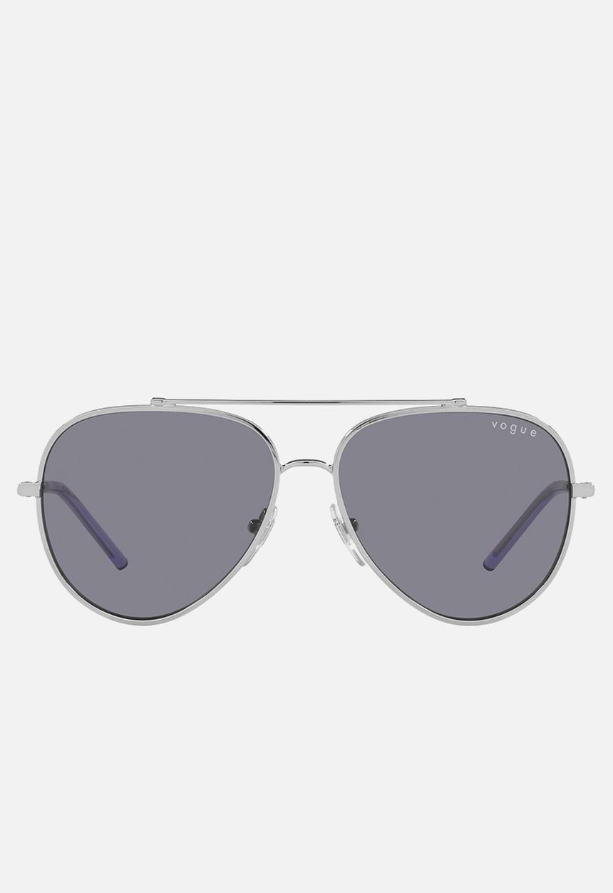 Vogue Eyewear - Vogue x mbb 0vo4212s 323/1 57 metal frame sunglasses - silver