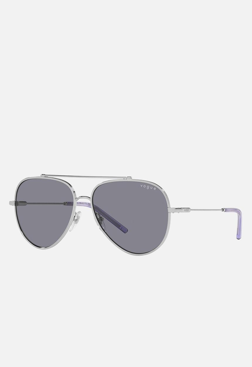 Vogue Eyewear - Vogue x mbb 0vo4212s 323/1 57 metal frame sunglasses - silver