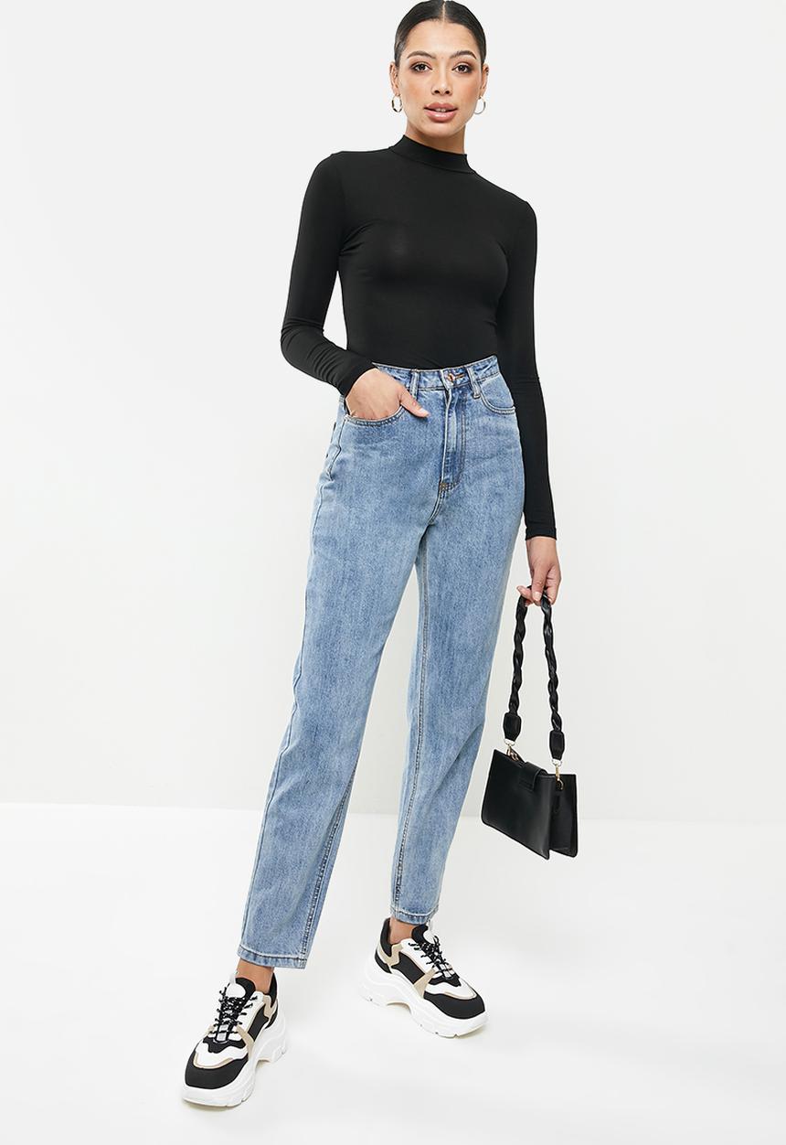 Missguided - Long sleeve turtle neck top - black