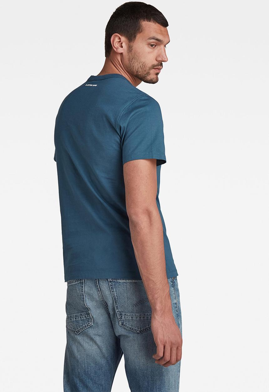 G-STAR - Badge logo short sleeve tee - blue 
