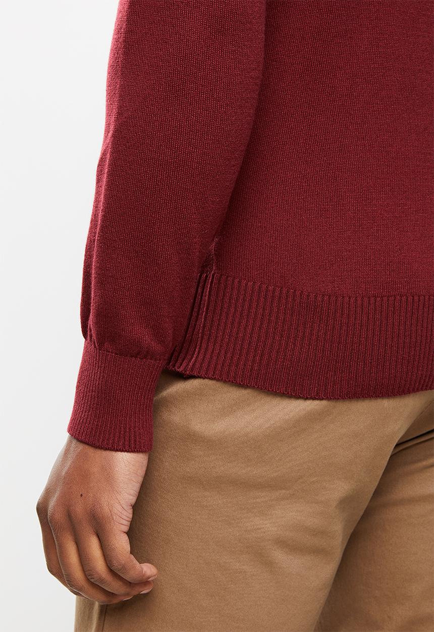 Ben Sherman - Crew knit - burgundy 