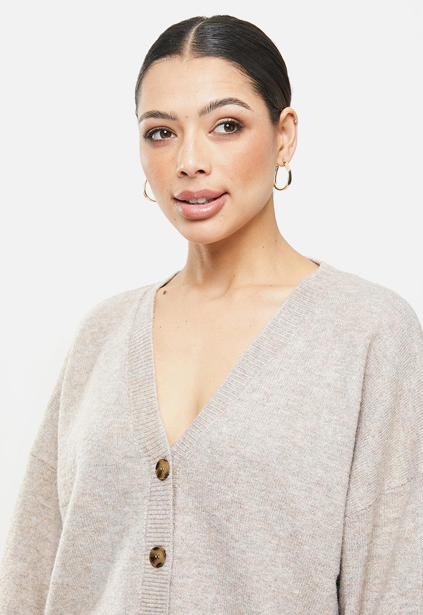 Missguided - Recycled cardigan co ord - sand
