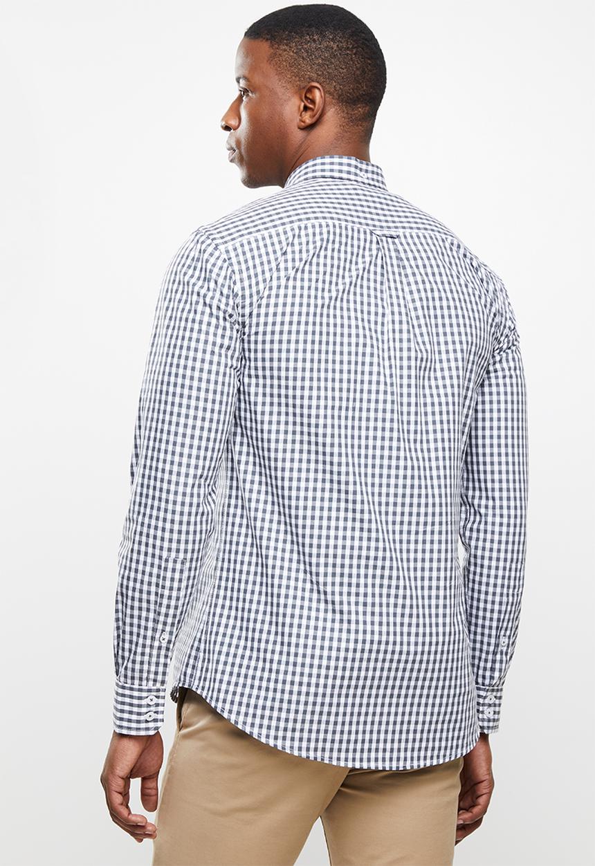 Ben Sherman - Multi ging shirt - grey & white 
