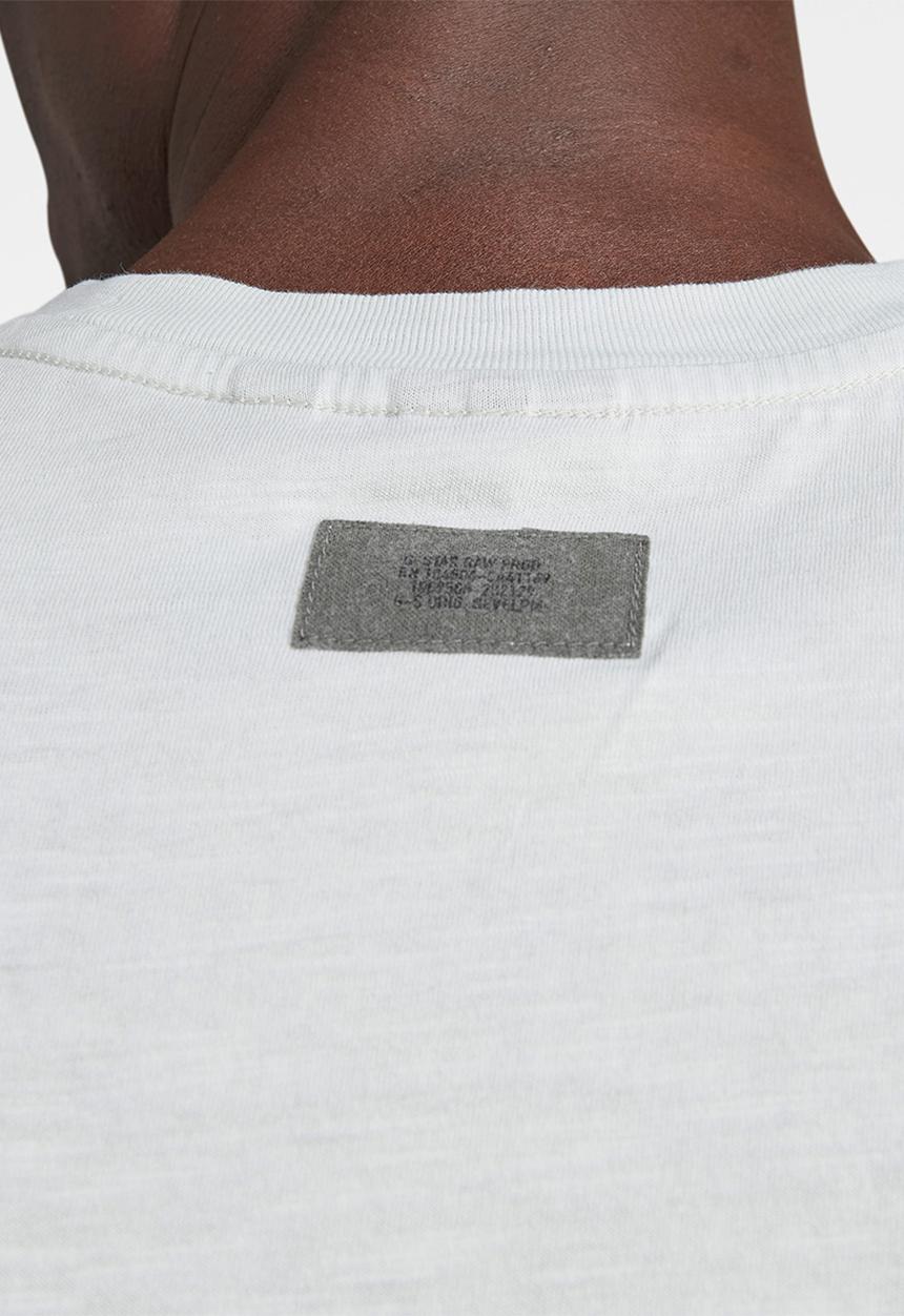 G-STAR - Graphic stitch detail tank - white