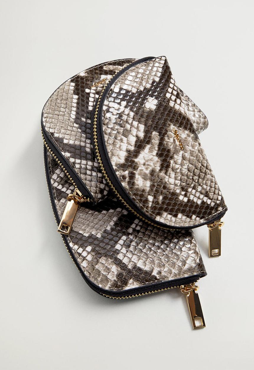 MANGO - Luna purse- light pastel brown
