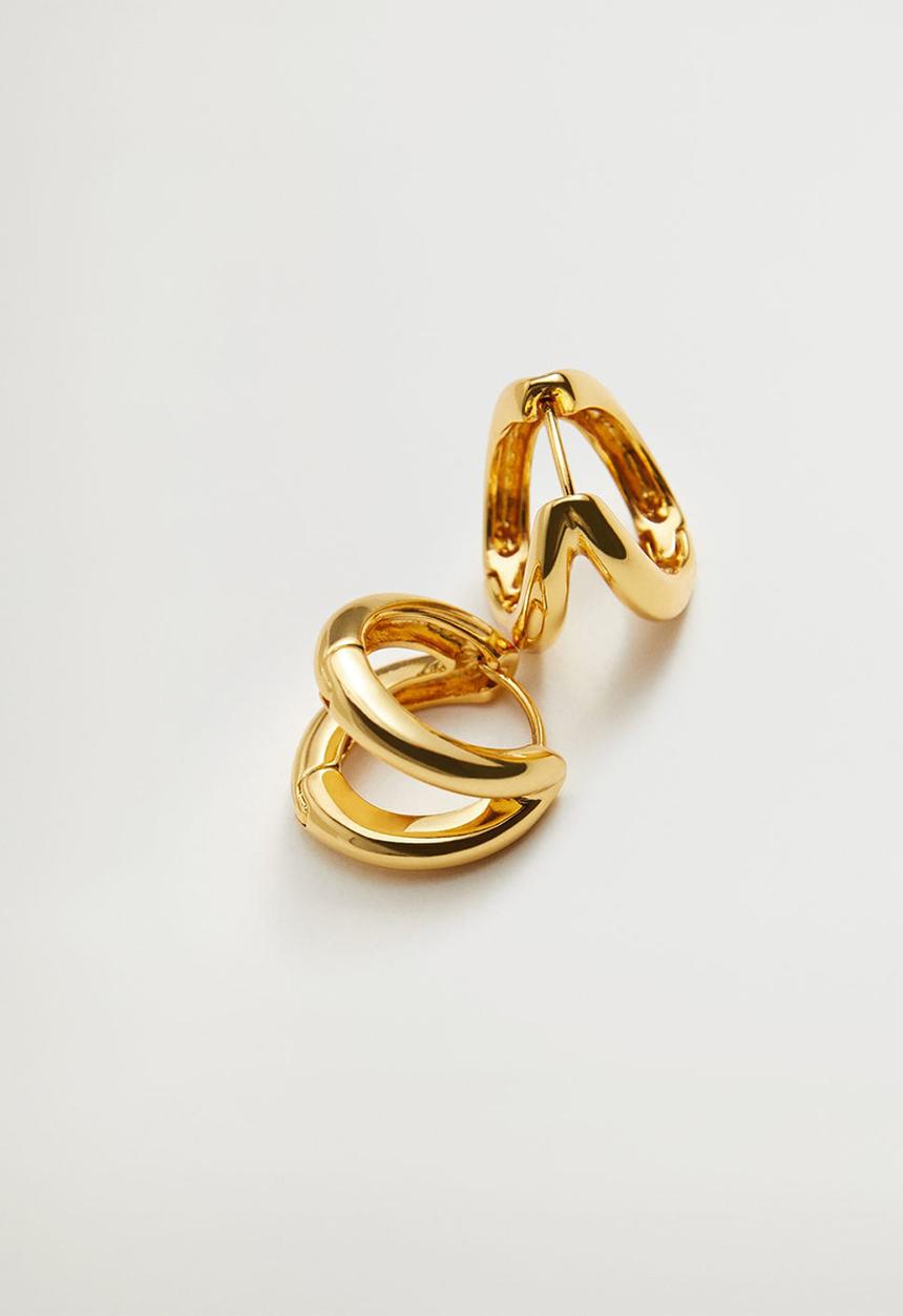 MANGO - Goofy earrings - gold