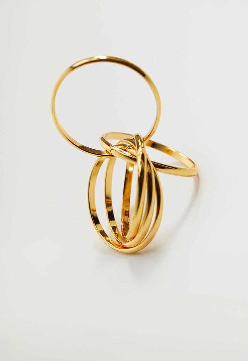 MANGO - Ring trio - gold 
