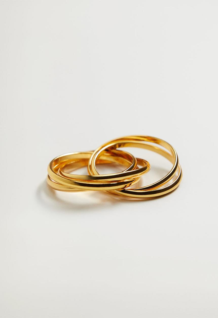 MANGO - Ring trio - gold 