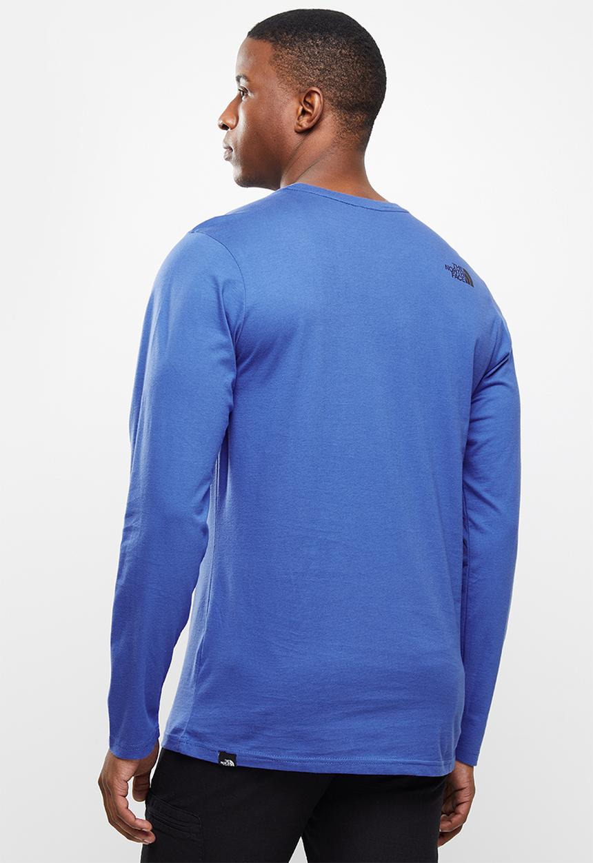 The North Face - Long sleeve fine tee - blue