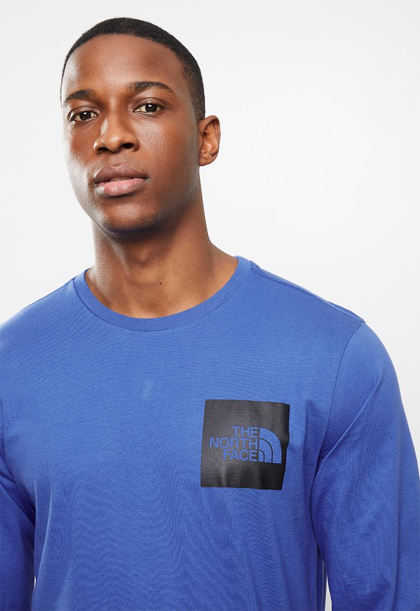 The North Face - Long sleeve fine tee - blue