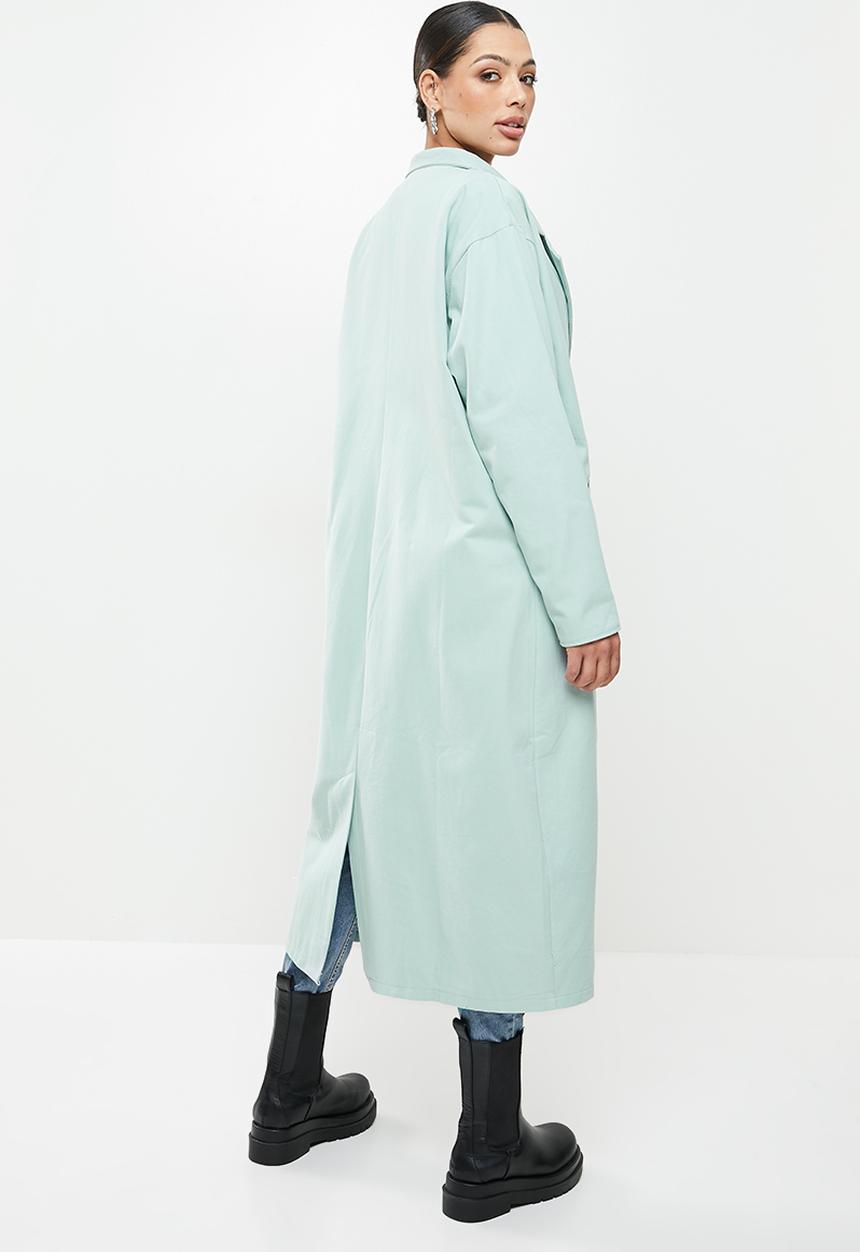 Missguided - Tailored duster trench coat - blue
