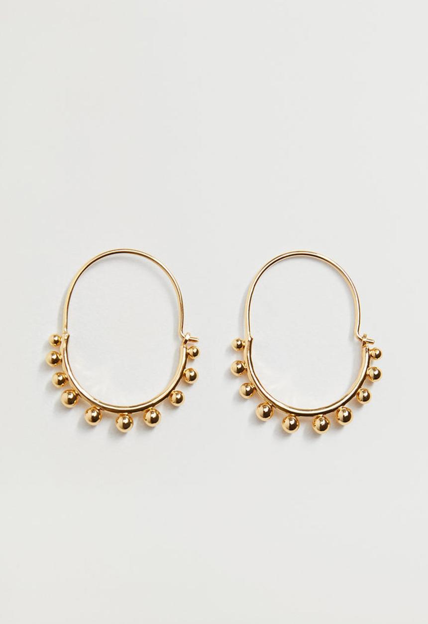 MANGO - Lupie earrings - gold