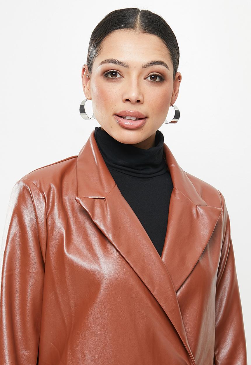 Missguided - Os pu formal - brown 
