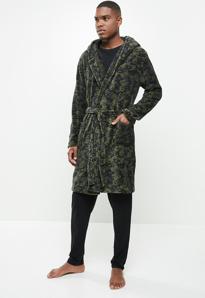 Brave Soul - Camo dressing gown - khaki