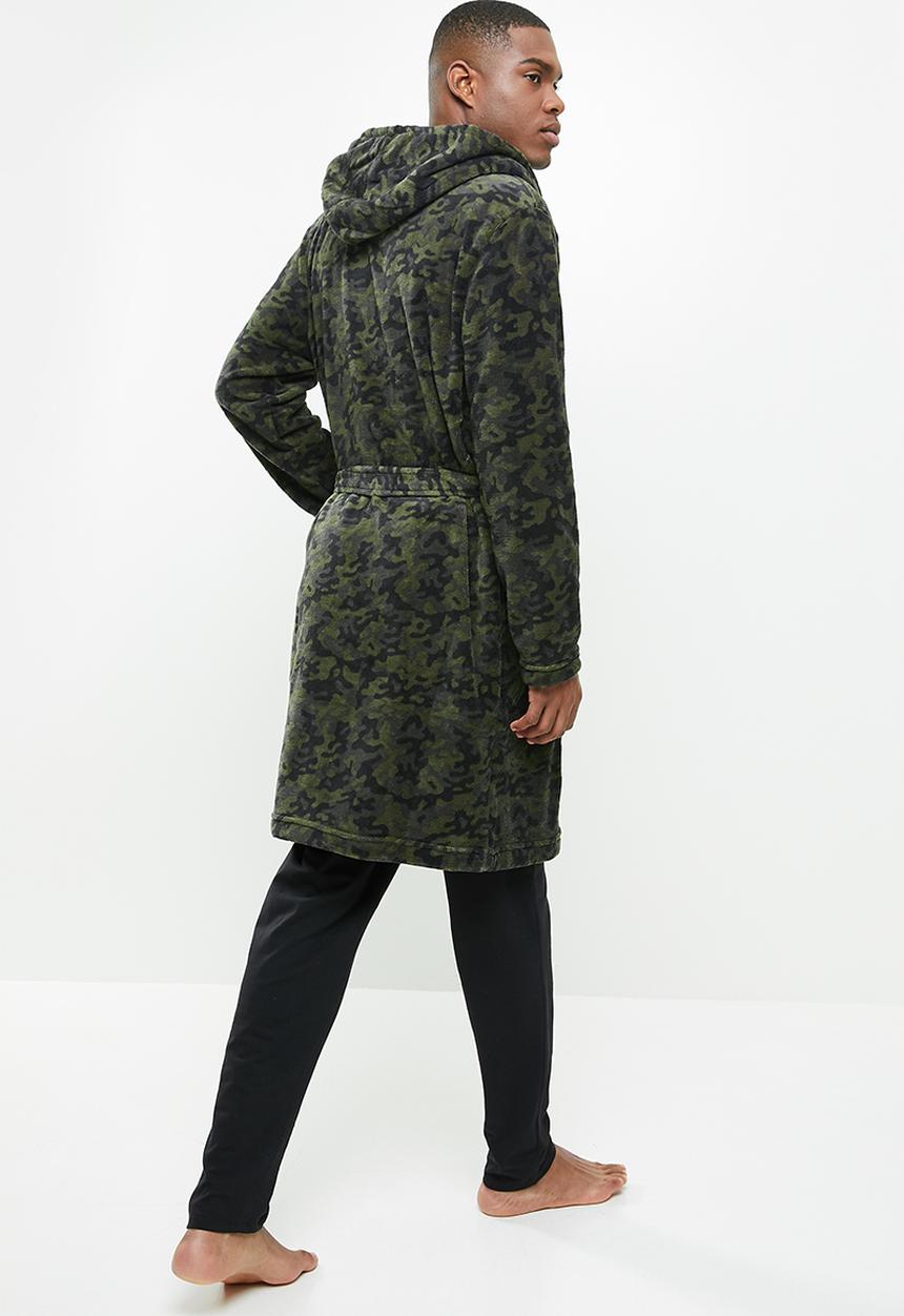 Brave Soul - Camo dressing gown - khaki